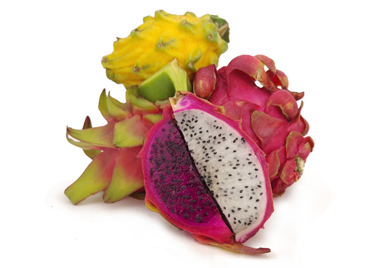 3 soorten pitahaya in een mix